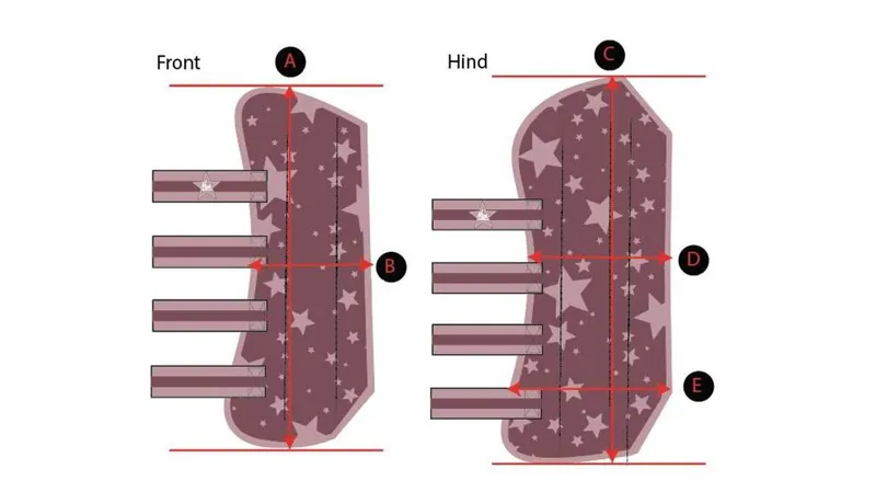 Travel Leg Wraps Size Guide